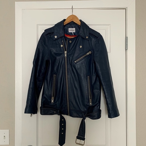 Ganni Jackets & Blazers - Ganni Passion Leather Biker Jacket